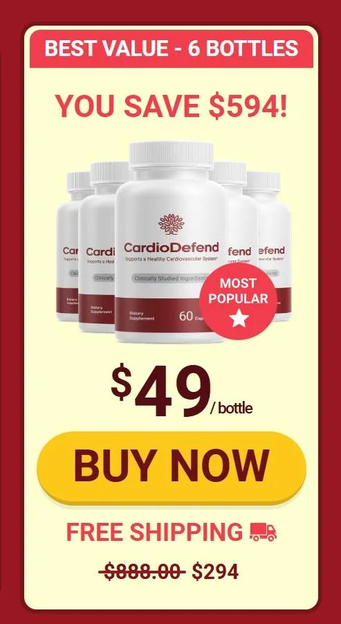 Buy Cardio Defend 6 Bottles